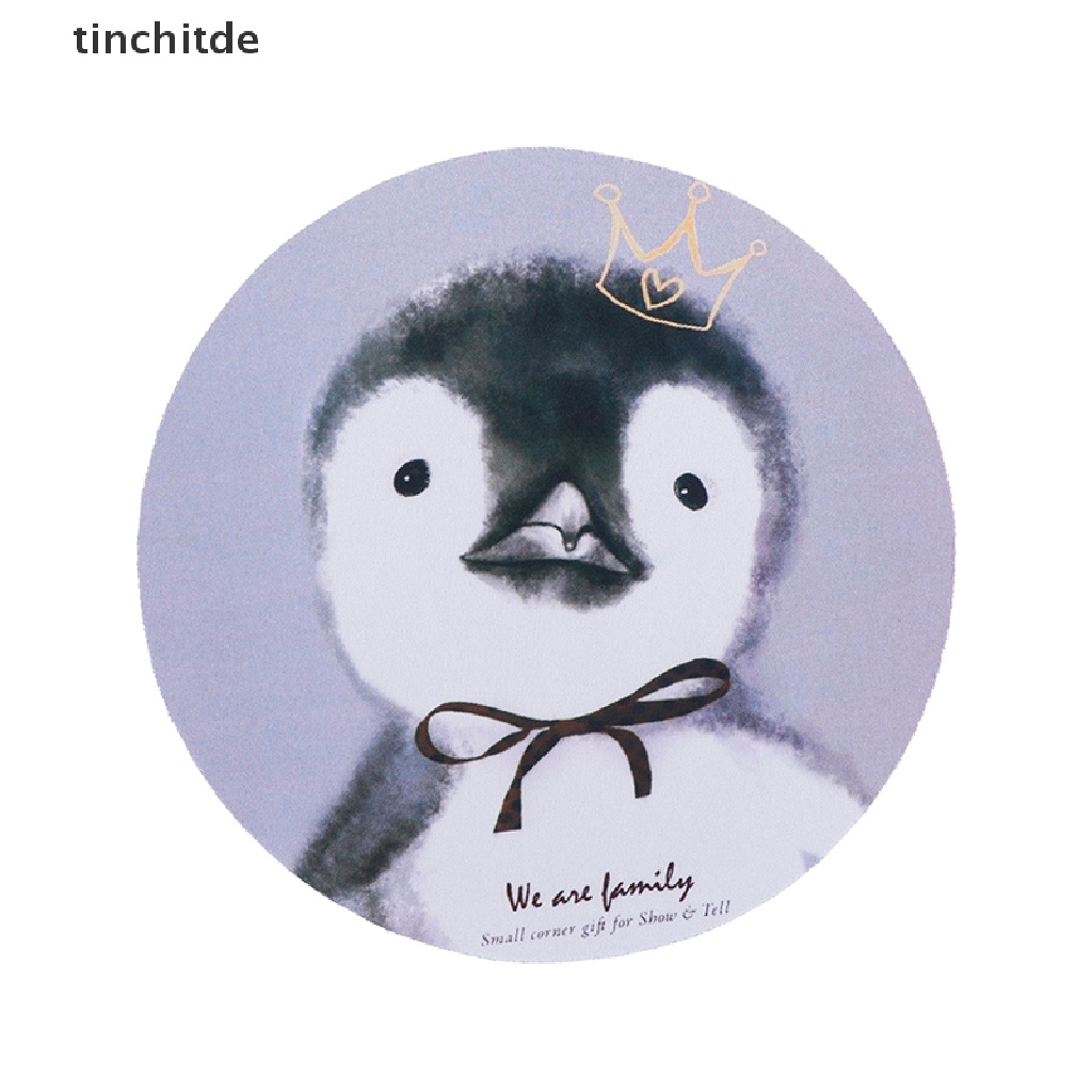 1 Miếng Lót Chuột Máy Tính Hình Tròn Bằng Cao Su Chống Trượt Dễ Thương