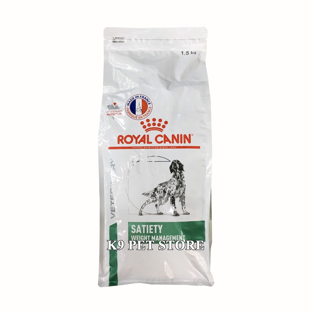 Thức ăn khô giảm cân cho chó Royal canin Satiety (Obesity cũ) 1,5kg