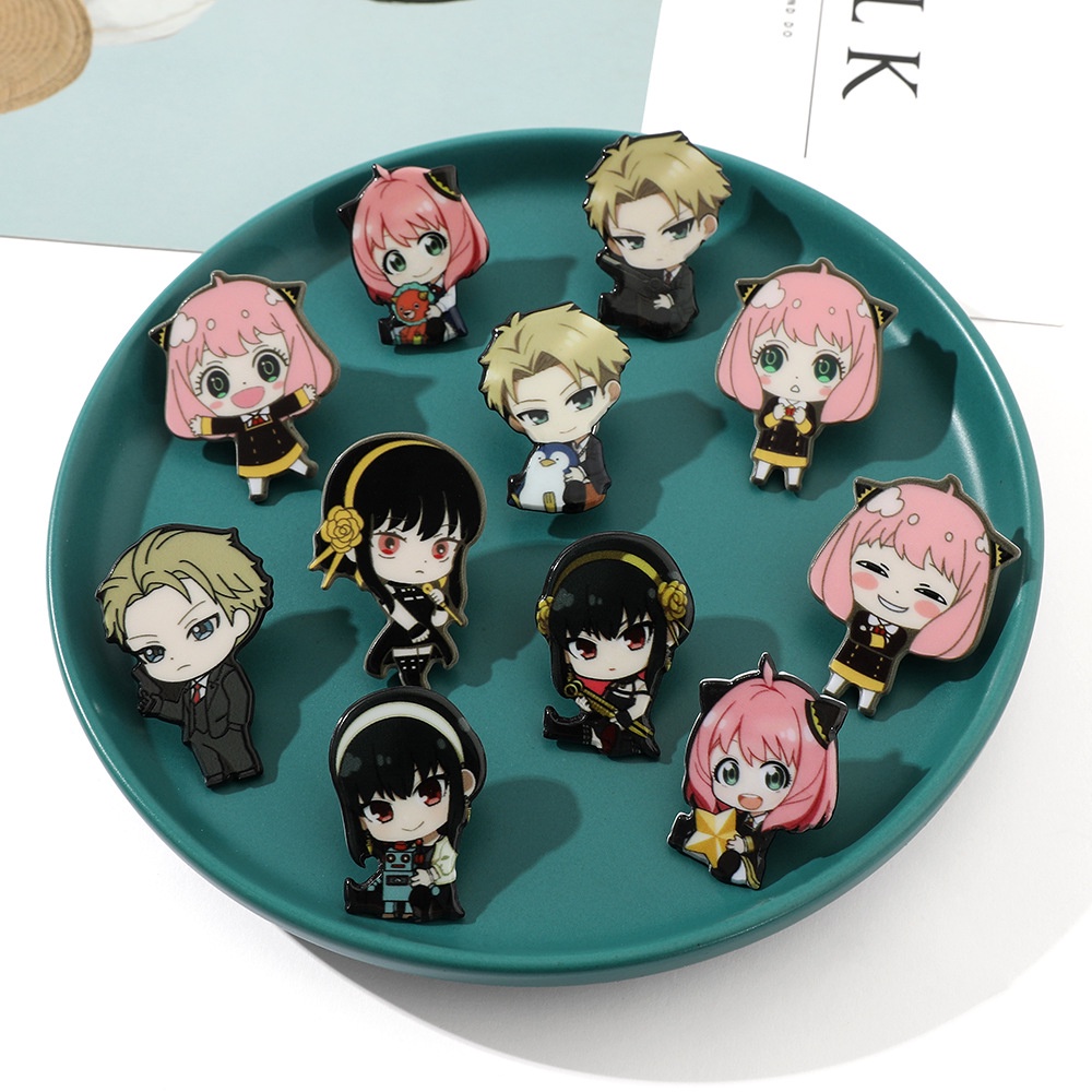 Ghim Cài Áo Phong Cách Anime SPY×FAMILY Dễ Thương