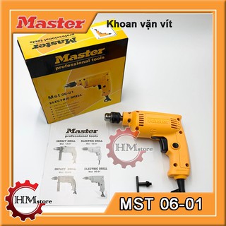 Máy bắn vít 6.5mm master mst06-01, công suất 400w - máy vặn vít mini, máy khoan sắt, khoan gỗ, khoan kim loại ..