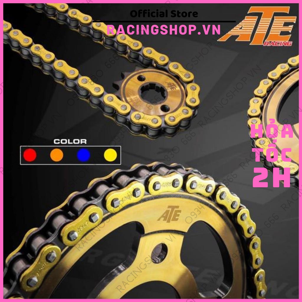 Nhông Sên Dĩa ATE chính hãng Nhông Xích exciter150 135 winner x sonic raider fi satria wave 17 dream sirius RACINGSHOPVN