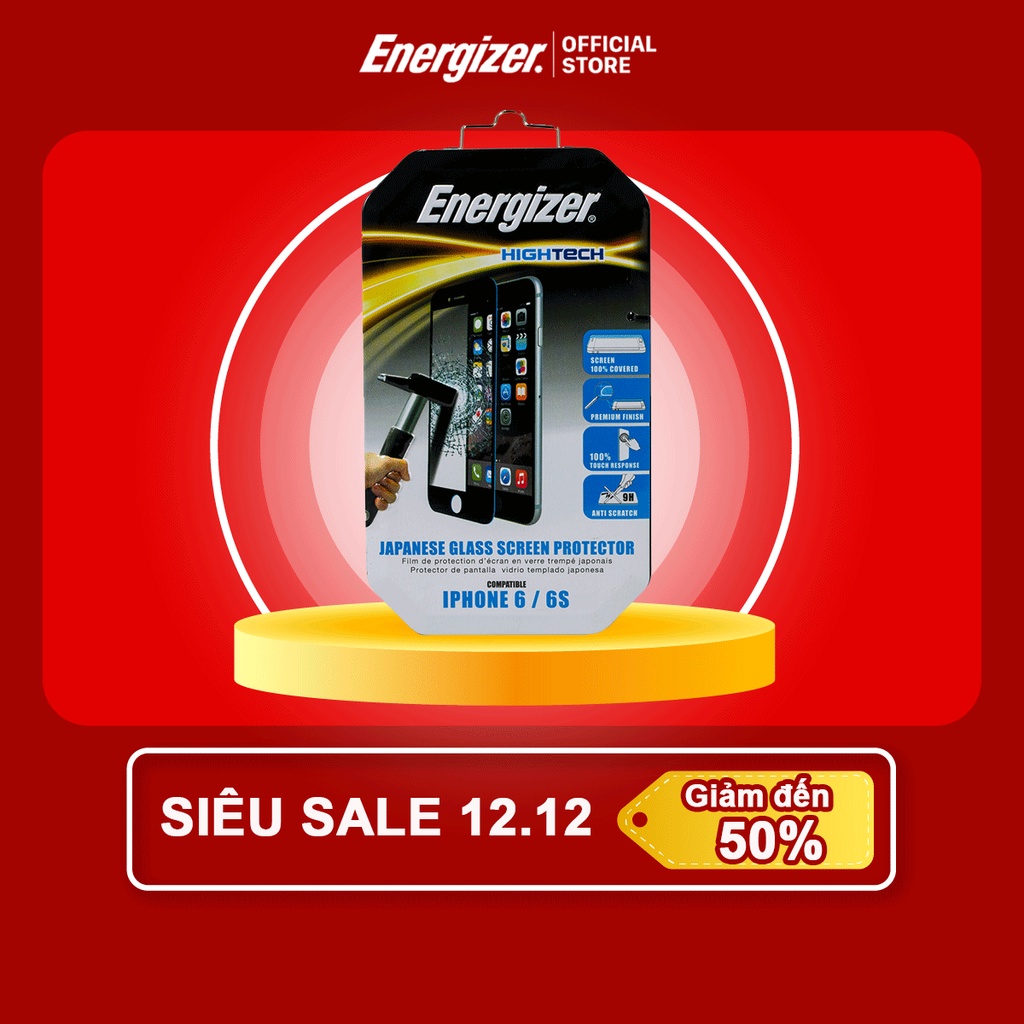 Bộ miếng dán màn hình Energizer HT IP6 - ENHTTGPRIP6