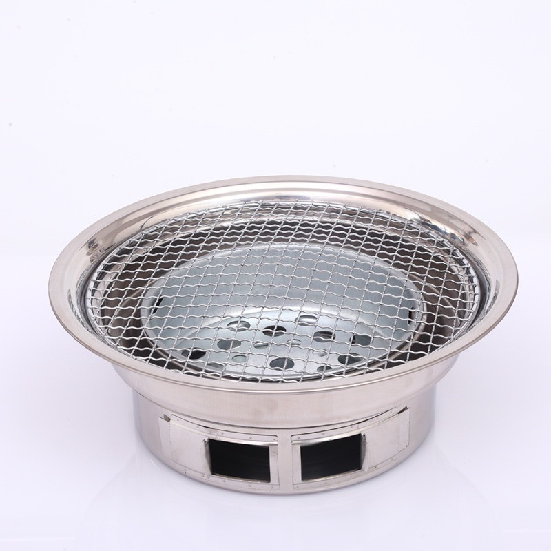 Bếp nướng than hoa âm bàn giá rẻ chất liệu inox cao cấp cho quán lẩu nướng than hoa