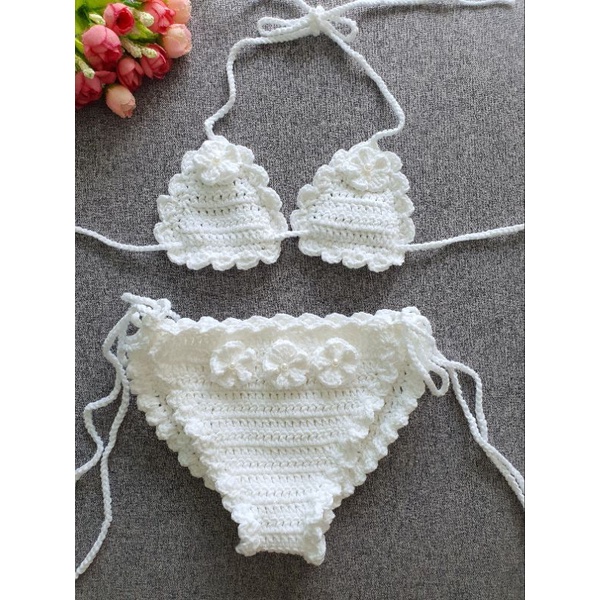 🍁BIKINI LEN - BIKINI HANDMADE BẰNG LEN CHO BÉ, đủ size cho bé từ 4 tháng tới 3 tuổi🍁