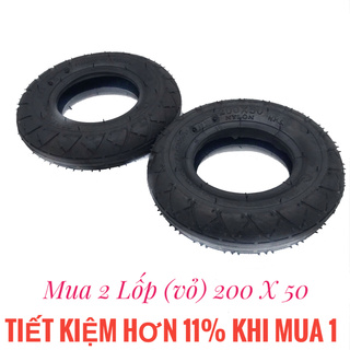 2 Lốp vỏ xe Scooter điện 200X50, chuyên dành cho các loại xe Scooter điện, xe mẹ bồng con, Sản xuất tại Đài Loan