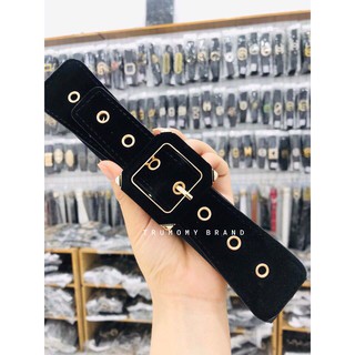 Đai lưng belt nhung bản 3.5cm phối chân váy, đầm sang chảnh - Trumomy