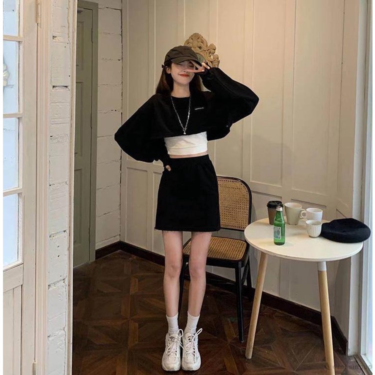 Bộ đồ tay dài in chữ thời trang dành cho nữ