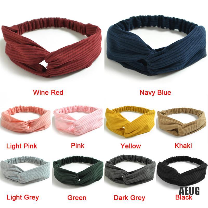 Băng Đô Cài Tóc Đan Chéo Thời Trang Cho Nữ