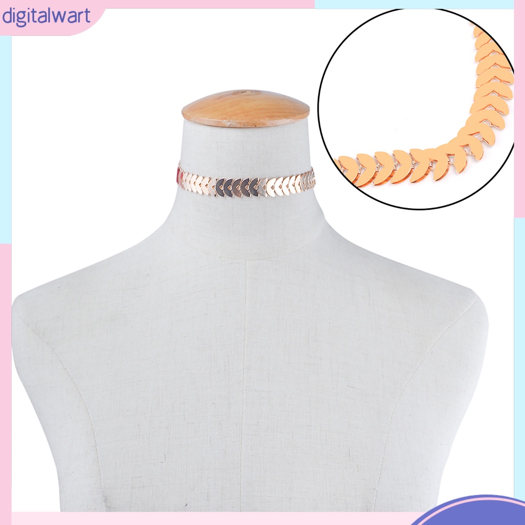 Vòng cổ choker hợp kim thiết kế nối đuôi nhau cá tính sang trọng dành cho nữ