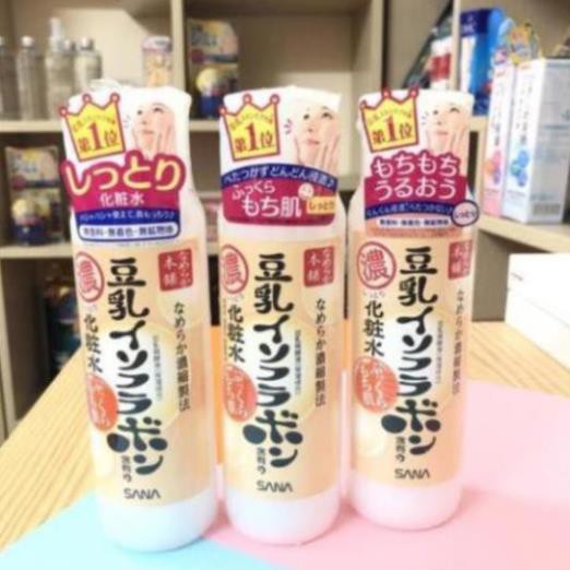 LOTION Nước hoa hồng từ mầm đậu nành Sana nhật bản 200ml