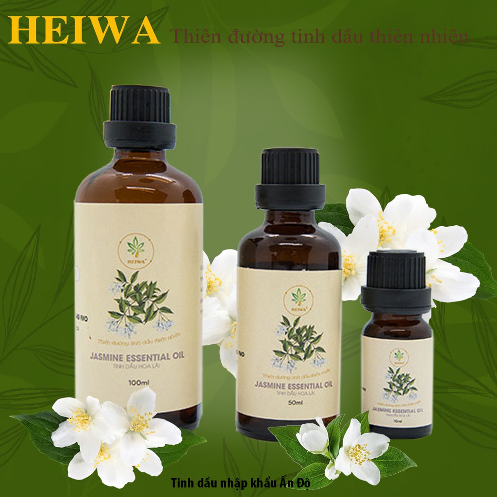 Tinh dầu Hoa nhài HEIWA nhập khẩu Ấn Độ có giấy kiểm định, dung tích 10ml