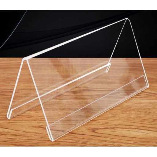 Menu mica chữ A 6x14 cm , sản xuất theo yêu cầu