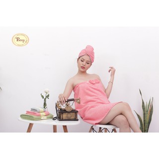 [CHÍNH HÃNG] Áo Choàng Tắm Nữ Mềm Mịn Thấm Hút Kích Thước 102x60x45cm
