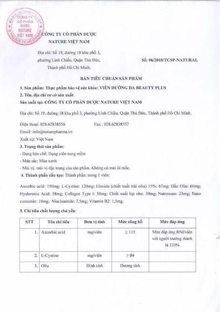 Viên Uống Trắng Da Beauty Plus (Tem cào) | BigBuy360 - bigbuy360.vn