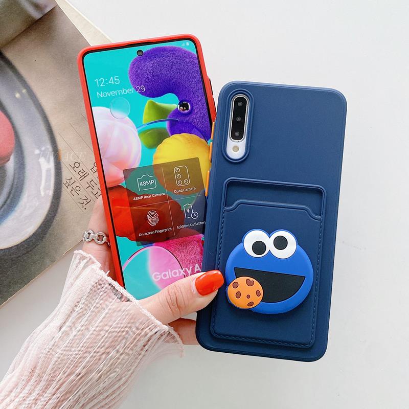 Ốp Điện Thoại Có Ngăn Đựng Thẻ Kiểu Hoạt Hình Cho Samsung Note 20 Ultra 10 Plus S10 Lite