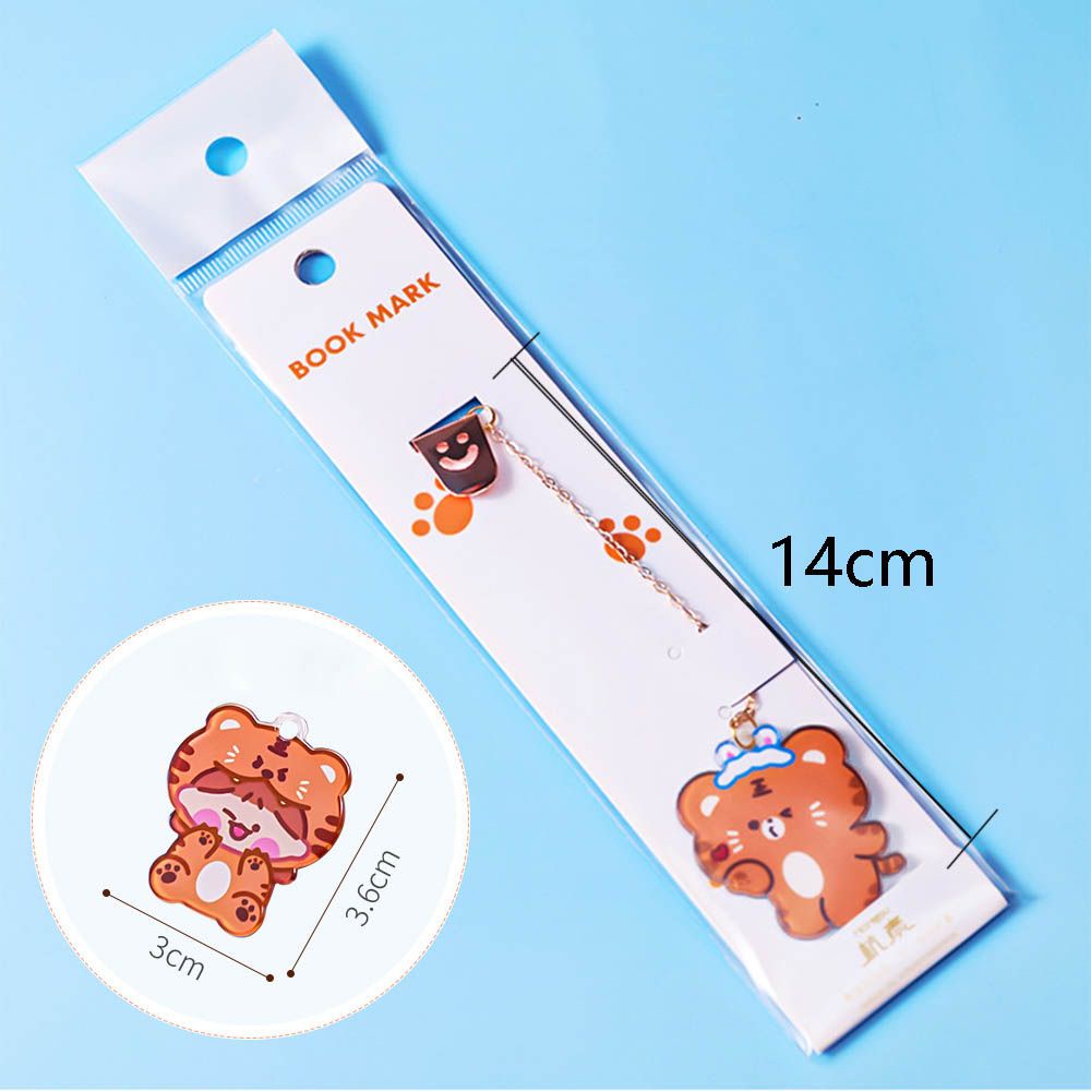 Kẹp đánh dấu trang sách bằng kim loại phong cách hoạt hình xinh xắn