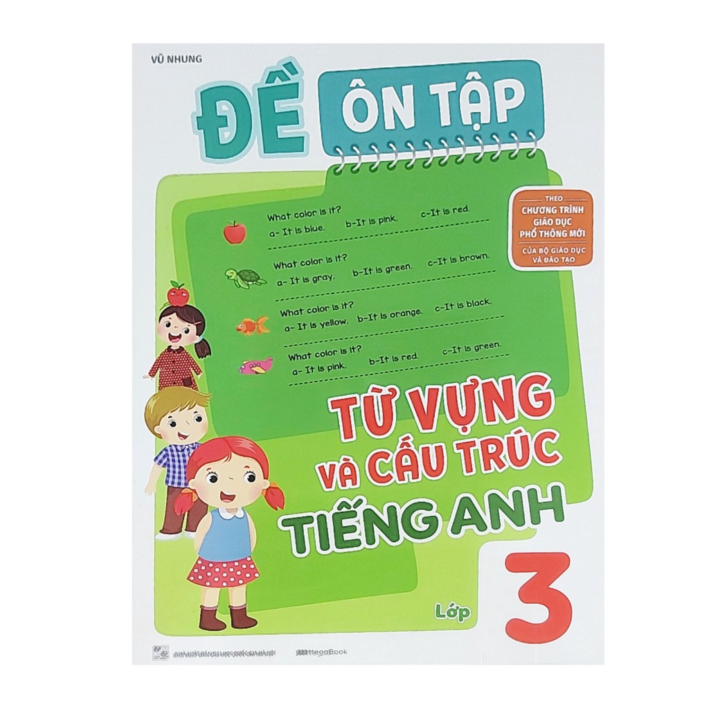 Sách- Đề Ôn Tập Từ Vưng Và Cấu Trúc Tiếng Anh Lớp 3