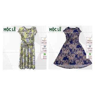 Đầm maxi thun ladong bigsize trung niên vnxk dáng xoè tôn dáng hoạ tiết đẹp xuất xịn