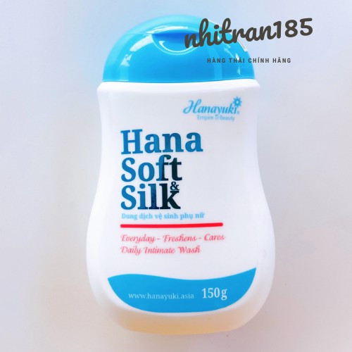 [Chính hãng] Dung dịch vệ sinh phụ nữ Hana soft silk hanayuki 150ml giúp khử mùi lưu hương dịu nhẹ