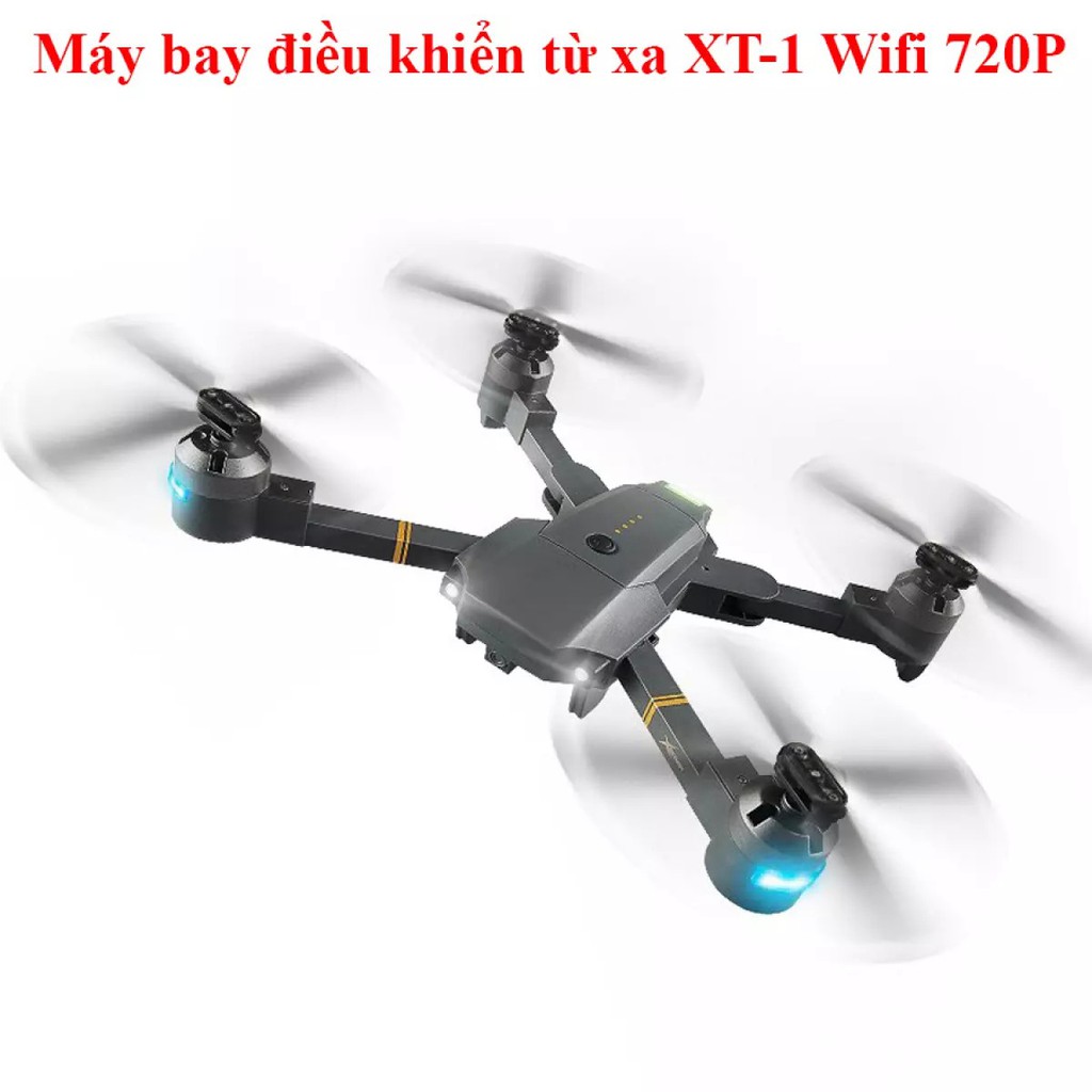 Flycam [FREESHIP] Máy Bay Điều Khiển Từ Xa 80m Flycam Mini Chất Lượng Full HD 720P