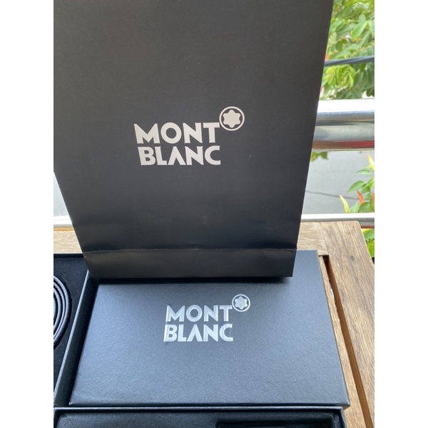 Thắt lưng Montblanc 2 mặt khoá da thật