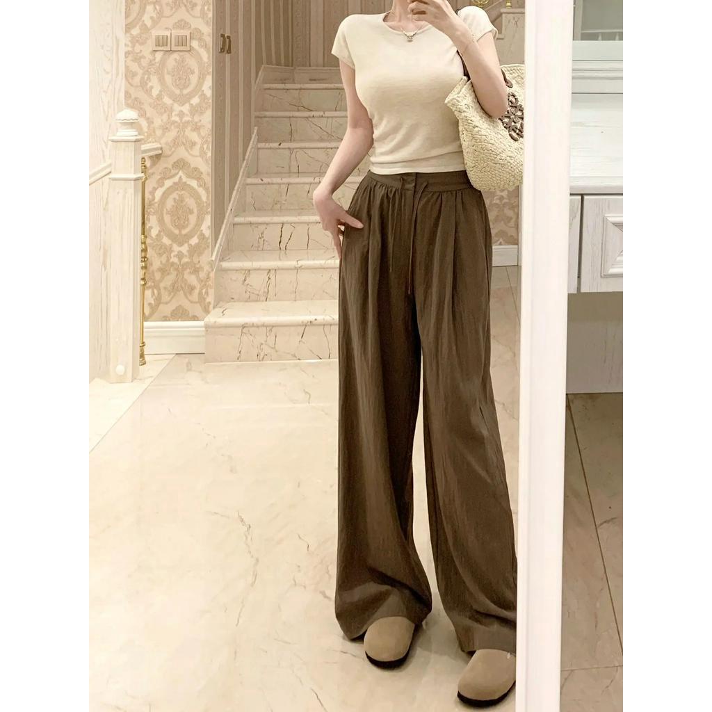 Quần Ống Rộng Mỏng Thoải Mái Phong Cách Mới Mùa Hè 62829
