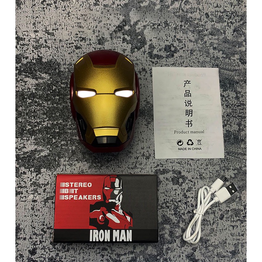 Loa Bluetooth Nghe Nhạc Siêu Chất Ngầu Hình Iron Man BẢO HÀNH 1 NĂM - Âm Thanh Siêu Chất Lượng - Thiết Kế Siêu Chất