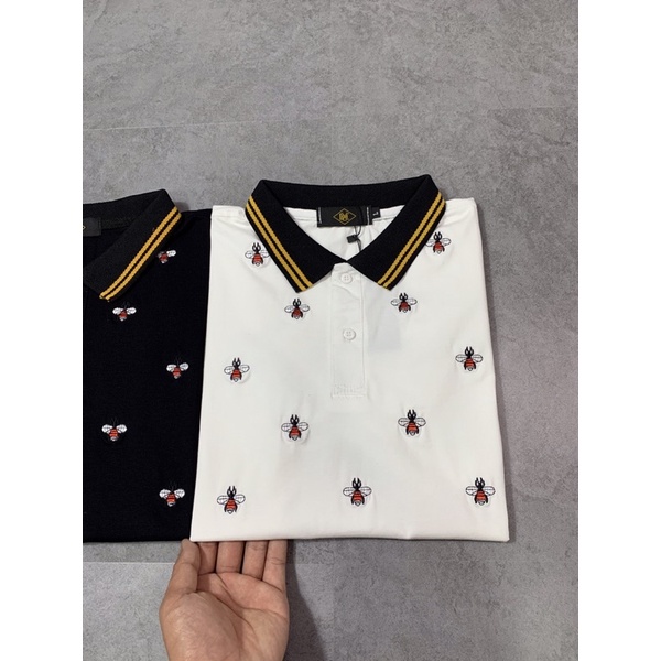 ÁO thun nam cổ trụ thêu ong