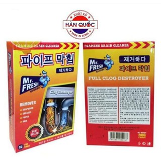 Bột Thông Tắc Đường Ống, Tẩy Rửa Đa Năng 2x100g Mr.Fresh - KVS007