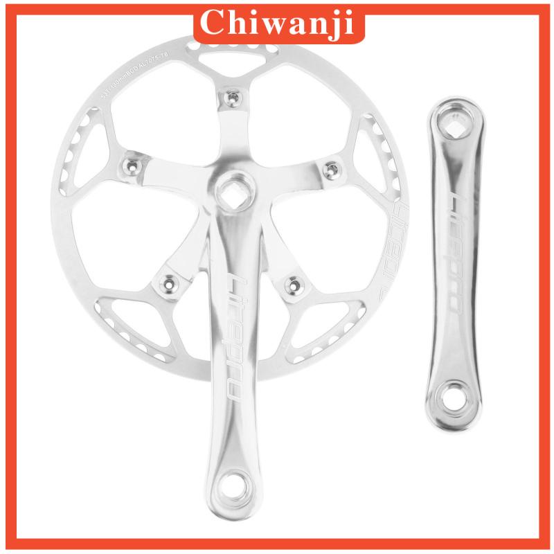 Single/3/6/7/8 Speed 45T/47T/53T/56T/58T 170mm Crank Arm Mountain Bike Chainset 130BCD Easy to Modify Crank Parts Set