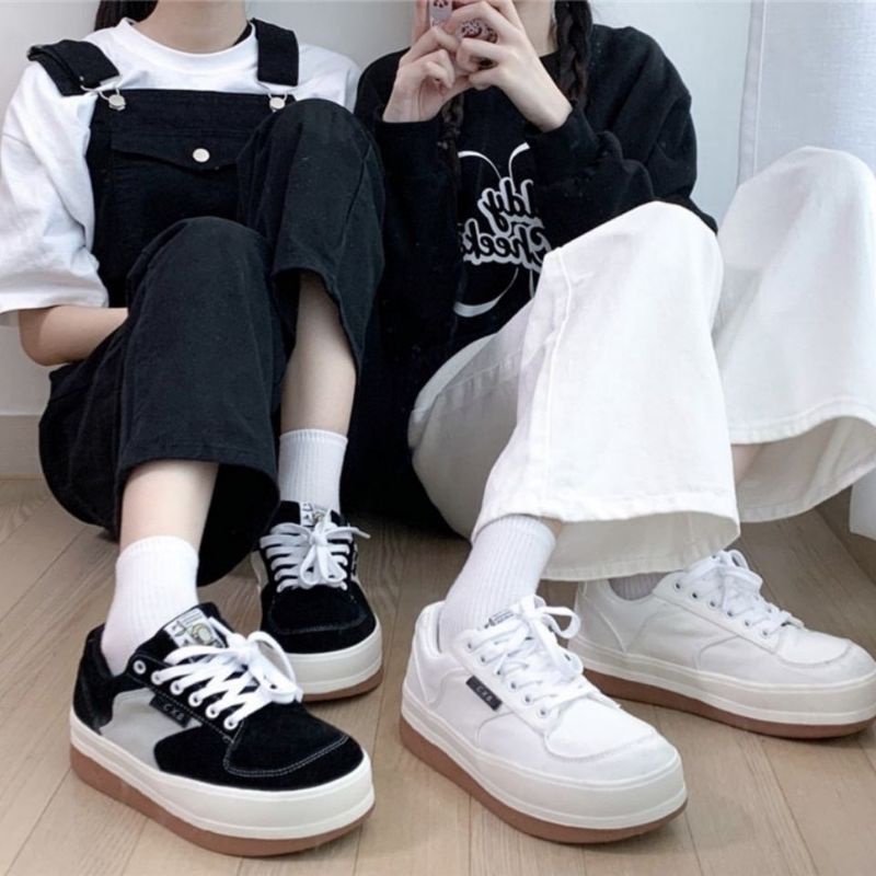 Giày Sneaker Basic Phong Cách Ulzzang Hàn Quốc