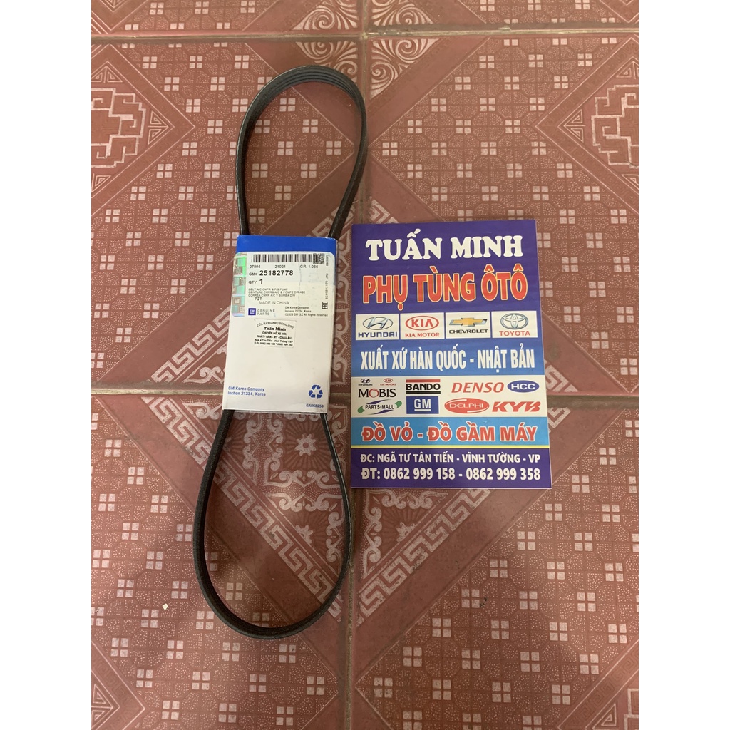 Dây curoa máy phát, dây curoa điều hòa Spark 2012-2019  Matiz4 Matiz Groove