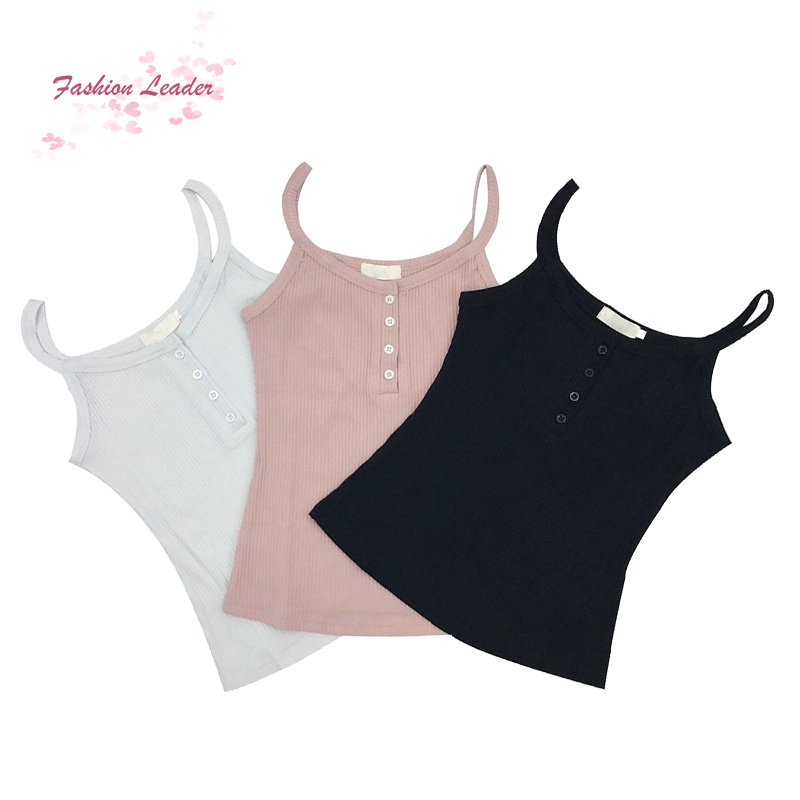 FL Phụ nữ Sexy Crop Top bông dây đai Vest Phù hợp Slim | BigBuy360 - bigbuy360.vn