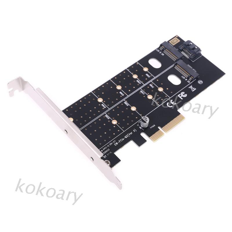 SATA Bảng Mạch Chuyển Đổi Kok Pcie Sang M2 M.2 Dual Nvme Ssd Ngff