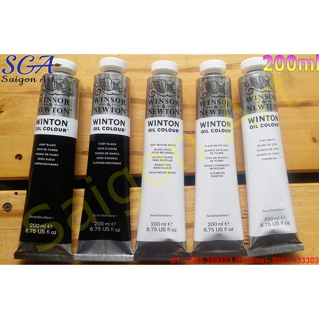 Sơn dầu Winsor & Newton dòng WINTON tuýp lớn 200ml