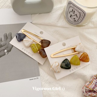 Kẹp tóc vân đá sang chảnh
