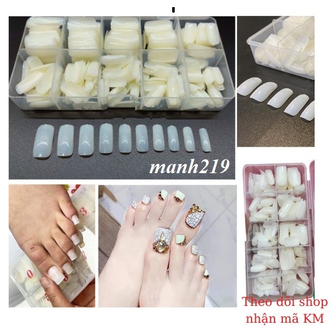 Móng Úp Chân Dài Úp Tay Hộp Hàn GIÁ Sỉ Phụ Kiện Nail (manh219)