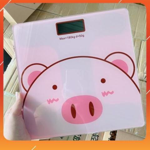 Cân Điện Tử Sức Khỏe Hình Heo Cực Xinh Tặng Kèm Thước Dây Và Pin - T2K Shop