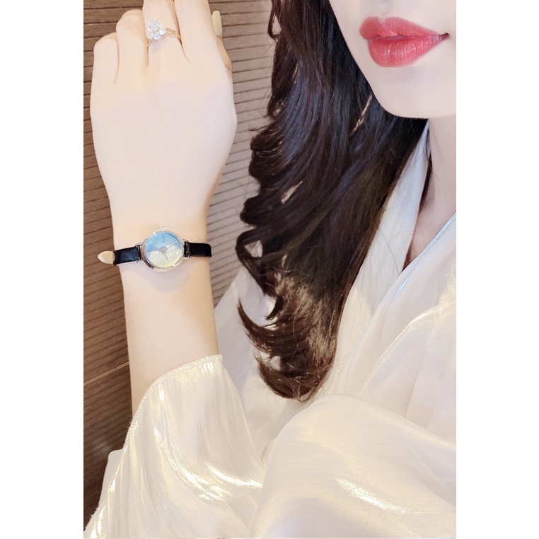 Đồng Hồ Nữ JA-979A Hàn quốc Dây Da