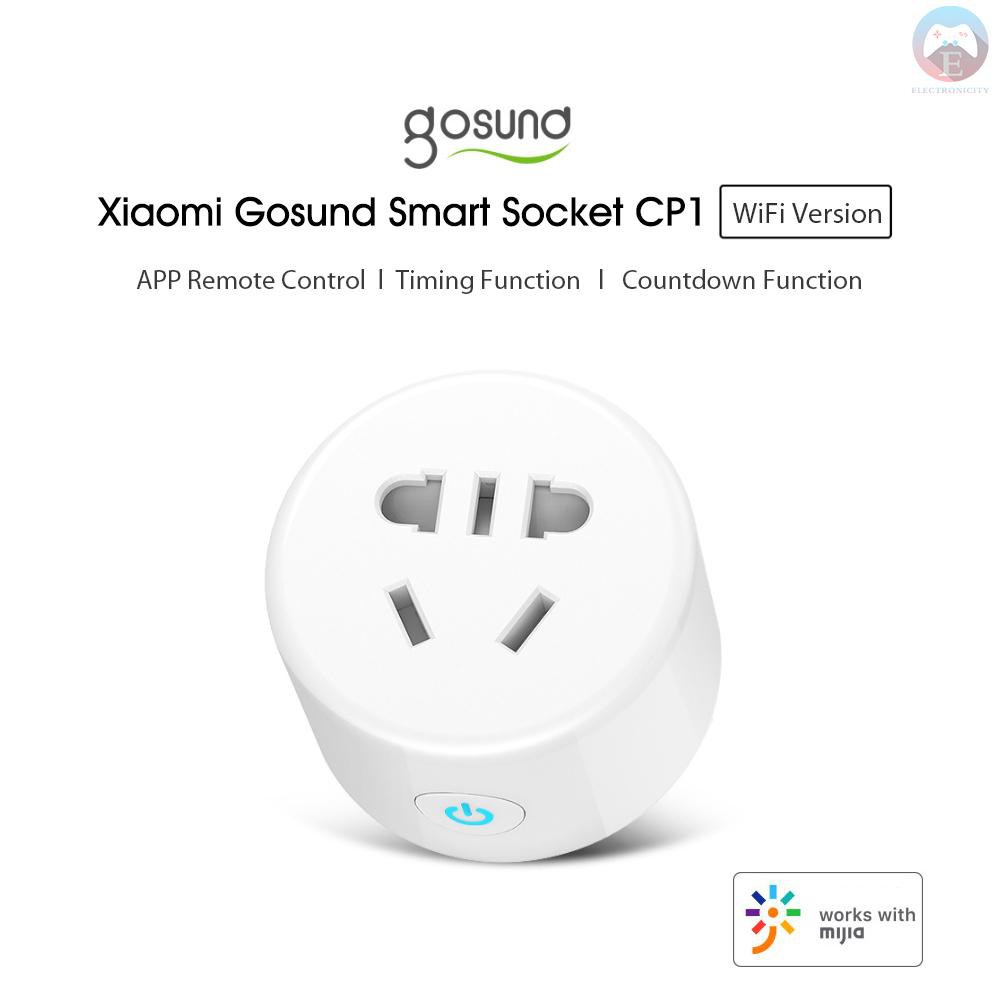MI Xiaomi Youpin Gosund Smart Socket CP1 WiFi Version Timing APP Remote Control One Button Switch Round Charger Converter AU Plug 110-240V 2200W