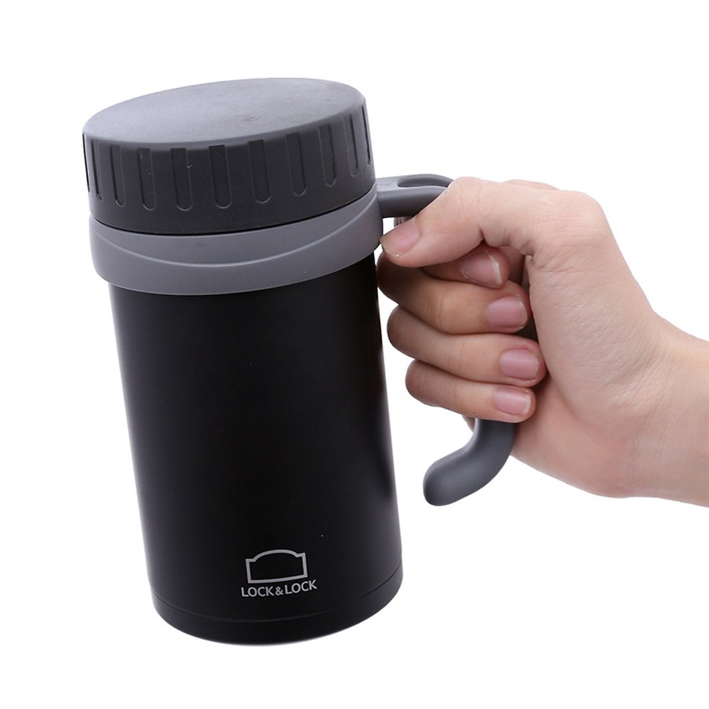 Cốc giữ nhiệt Basic Table Mug hiệu L&L 500ml, 68mm- LHC9002B - Màu đen