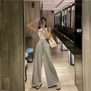 Quần culottes đen/xám