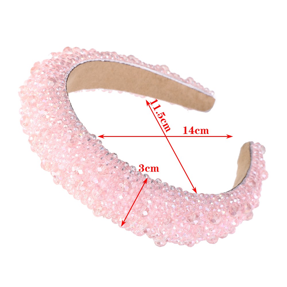 Băng đô cài tóc đính đá nhân tạo lấp lánh sang trọng thời trang