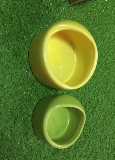 Chén sứ vòm trơn cho hamster, nhím kiểng