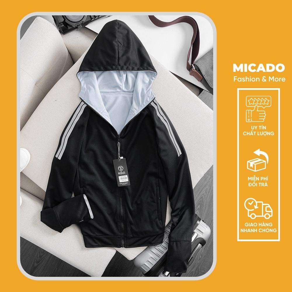 Áo chống nắng 2 mặt thông hơi, thun lạnh thoáng mát chống tia UV cao cấp Micado