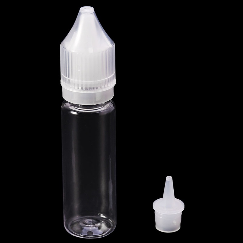 Bình Nước Rỗng 10ml - 120ml Bằng Nhựa Trong Suốt Có Nắp Dài