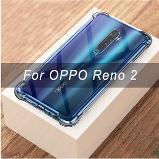 Ốp lưng Silicon dẻo trong, suốt chống sốc 4 góc cho Oppo Reno 2 / reno 2f / 2Z loại 1 mới