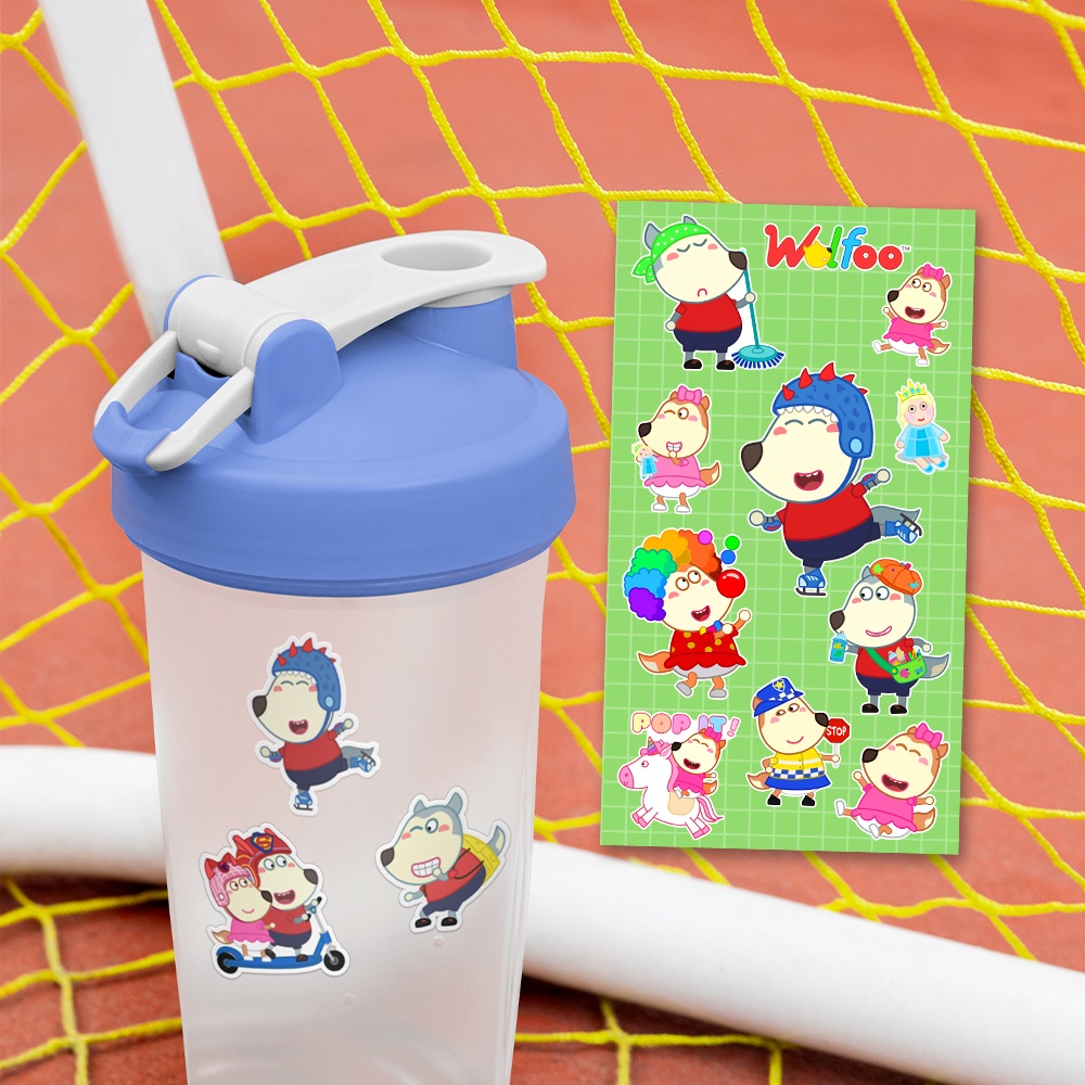 Sticker Thương Hiệu Wolfoo Nhiều Mẫu Trang Trí Siêu Đáng Yêu