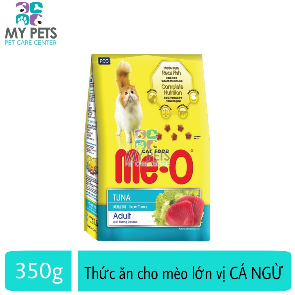 Thức ăn hạt khô dành cho mèo trưởng thành hương vị CÁ NGỪ - Me-o Adult Túi 350g