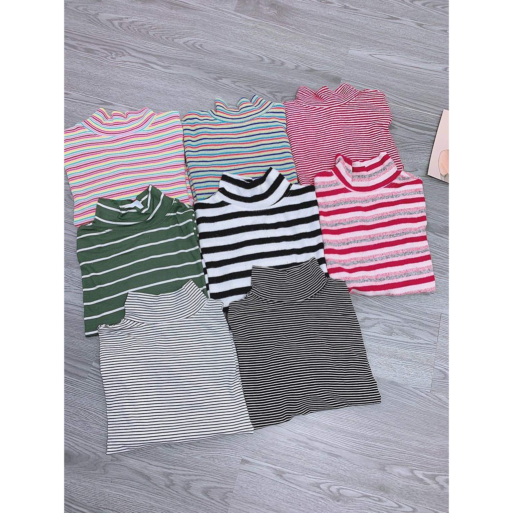 Combo 3 áo thun body cổ lọ tay dài siêu rẻ